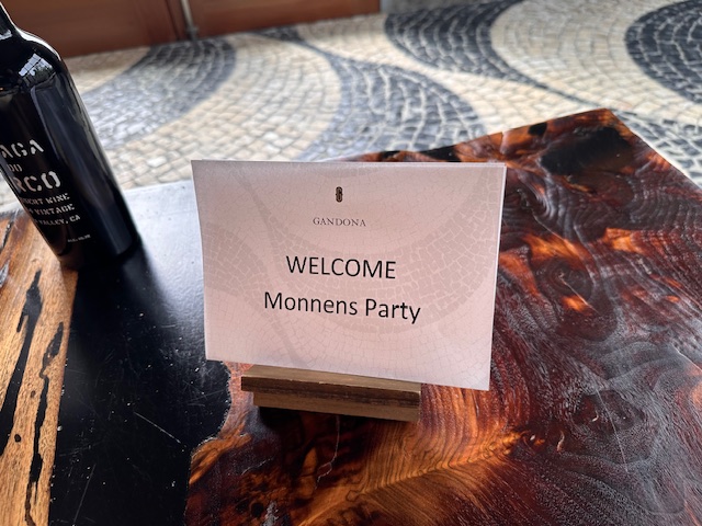 Nice welcoming touch.
