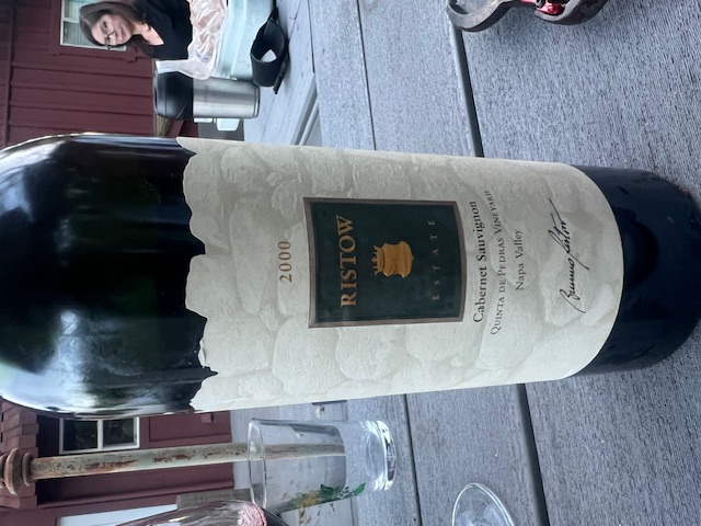 2000 Ristow Cabernet.