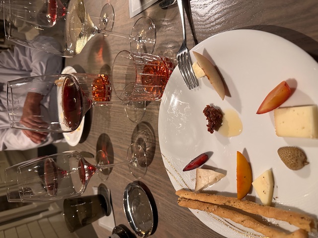 Violetto cheese course.