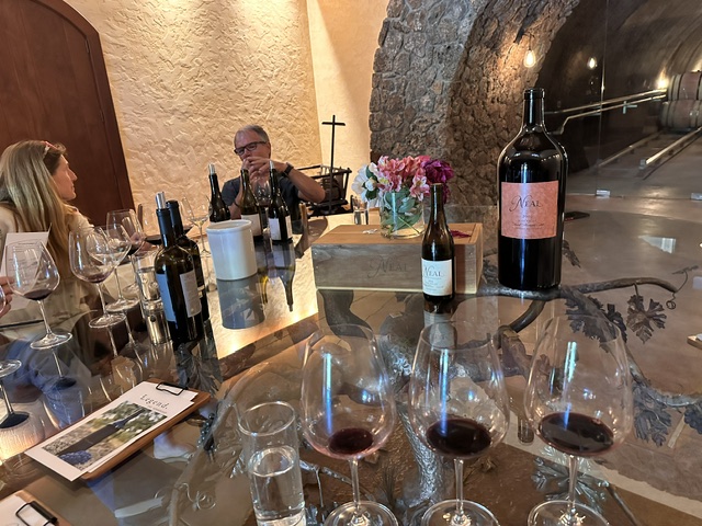 tasting with Mark and Demitria